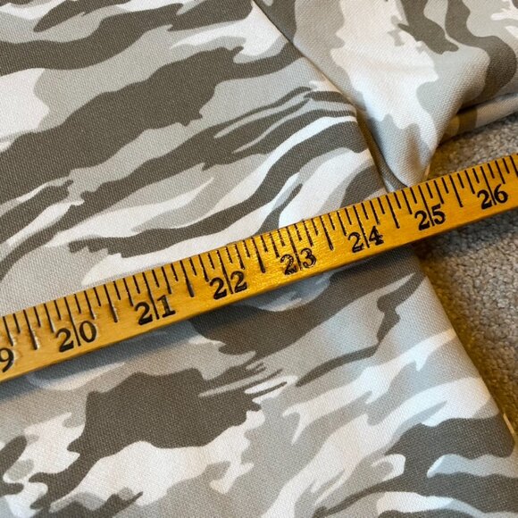 Puma Hoodie Womens XL Gray White Gold Camo Pullover Spellout Sweatshirt Cotton - Picture 8 of 13